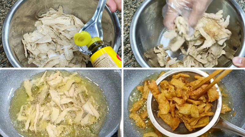 Chiên sườn non chay