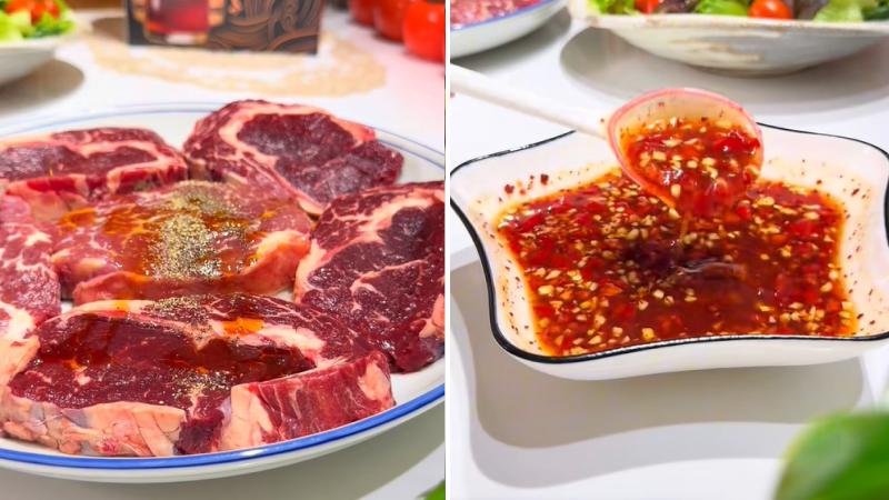 Làm sốt mắm nhĩ và ướp thịt Làm sốt mắm nhĩ và ướp thịt