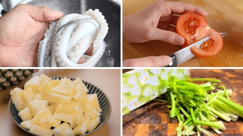 Bước 1: Sơ chế nguyên liệu