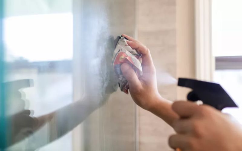 Khi làm sạch kính cần thao tác nhẹ tay và chọn đúng dung dịch phù hợp