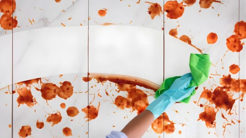 Mẹo ngăn ngừa vết dầu mỡ bám tường bếp