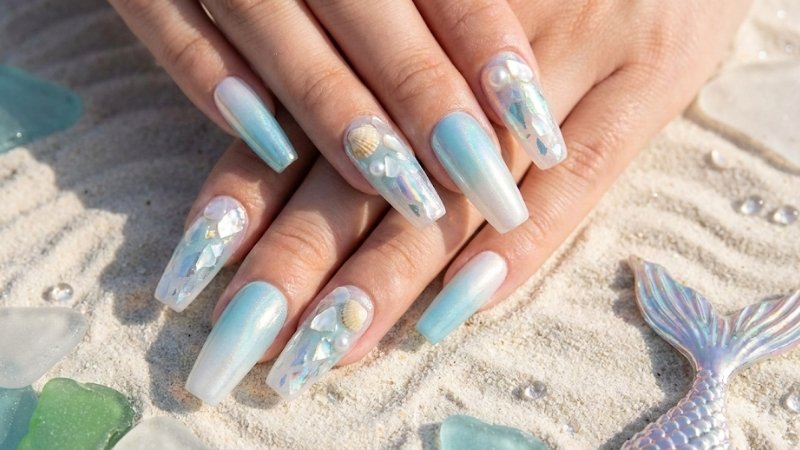 Nail "Nàng Tiên Cá"