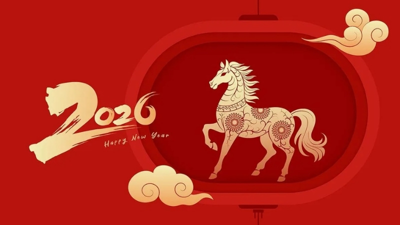 Hình nền đỏ ngày Tết linh vật 12 con giáp 7