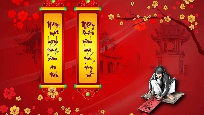 Hình nền đỏ ngày Tết cho máy tính 1