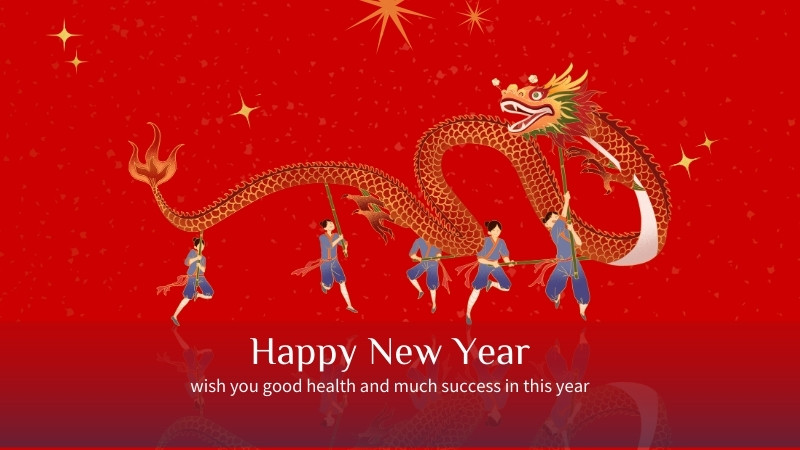 Hình nền đỏ ngày Tết linh vật 12 con giáp 2