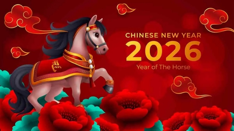 Hình nền đỏ ngày Tết linh vật 12 con giáp 6