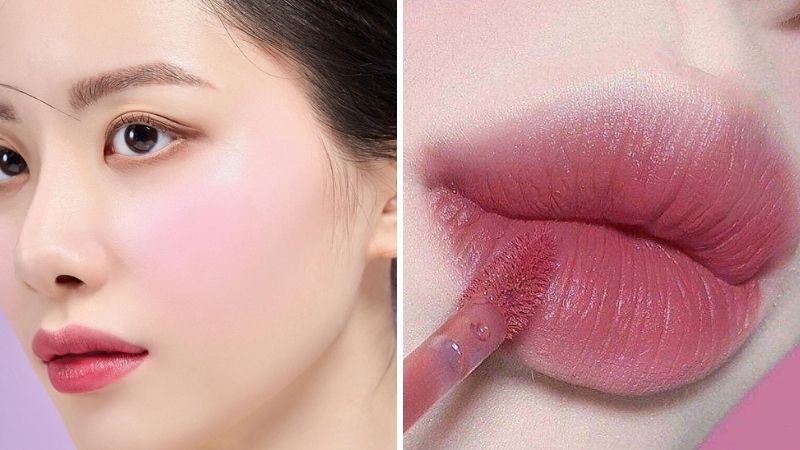 Má hồng và son môi