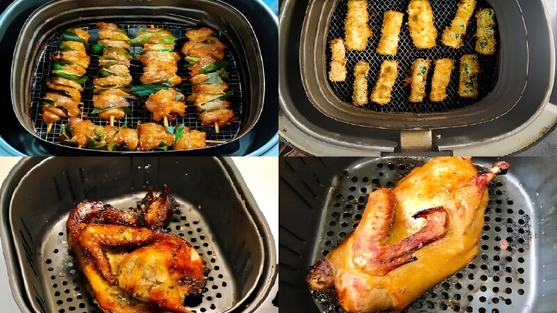 Vì sao nên làm món nhậu bằng nồi chiên không dầu?