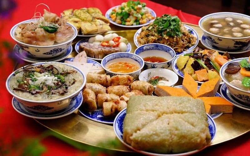 Mâm cỗ tân niên cho gia đình nhỏ