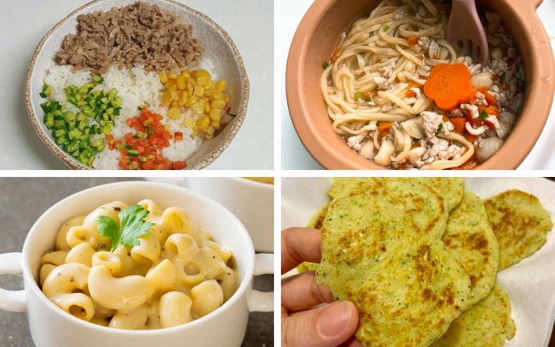 Thực đơn đa dạng, hỗ trợ bé ăn thô tốt và rèn kỹ năng tự ăn