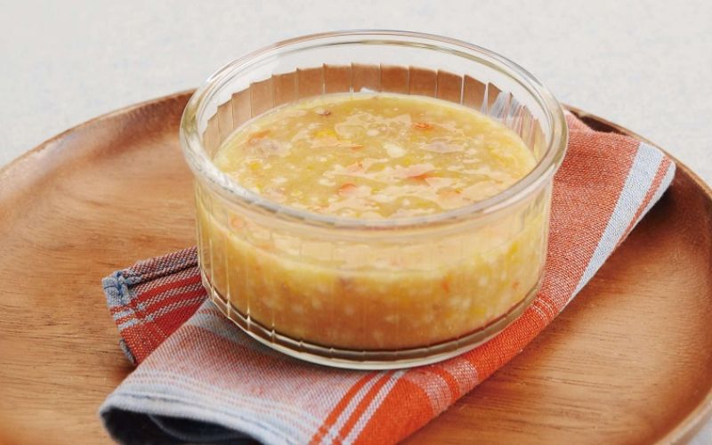 Cháo ngọt tự nhiên, giàu vitamin, phù hợp hệ tiêu hóa non nớt