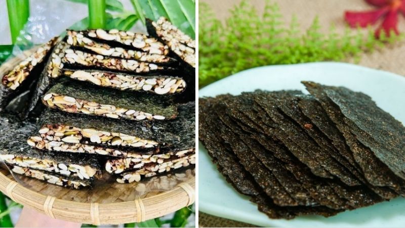 Rong biển kẹp hạt hoặc Snack rong biển