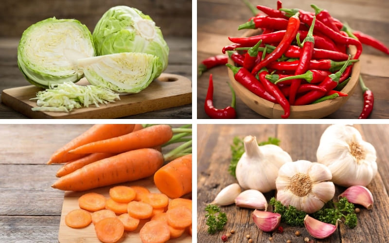 Nguyên liệu tươi ngon quyết định hương vị kim chi Nguyên liệu tươi ngon quyết định hương vị kim chi