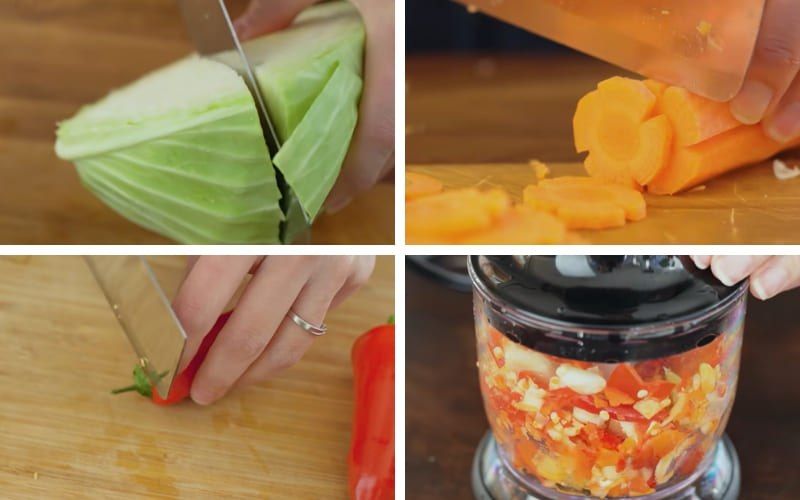 Người nấu sơ chế giúp nguyên liệu sạch và giòn Người nấu sơ chế giúp nguyên liệu sạch và giòn