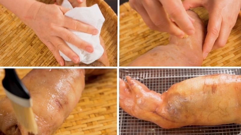 Xâm da và sấy khô bề mặt