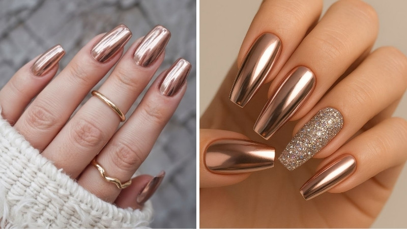 Tráng gương màu Rose Gold 3