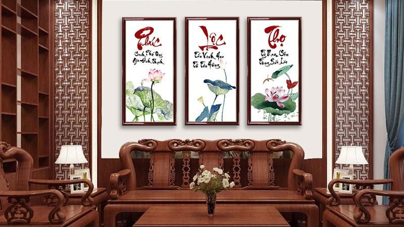 Tranh thư pháp hoặc tranh phong thủy Tranh thư pháp hoặc tranh phong thủy