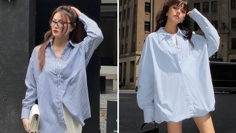 Sơ mi Oversize đứng form