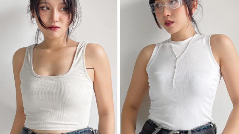 Mặc áo quá chật hoặc bó sát nách