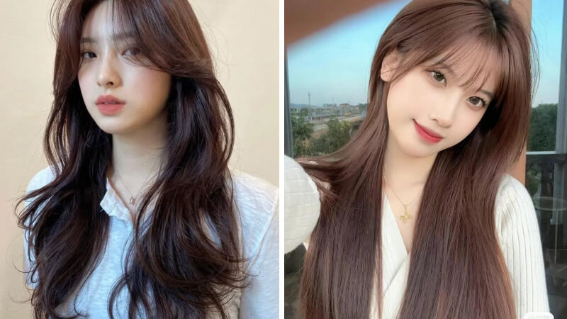 Tận dụng mái tóc xõa tự nhiên