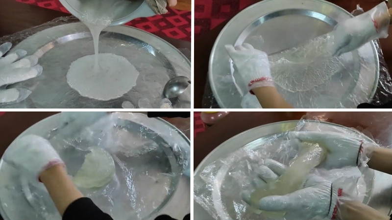 Làm nguội và kéo kẹo Làm nguội và kéo kẹo