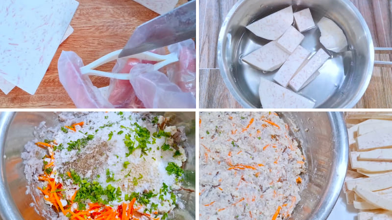 Bước 1: Sơ chế nguyên liệu