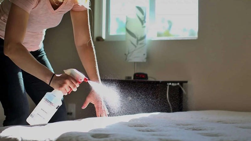 Dùng hóa chất tẩy rửa mạnh (Javel, thuốc tẩy)