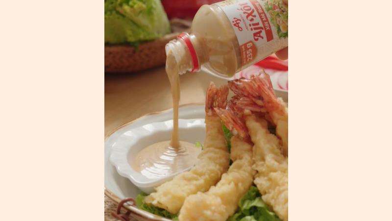 Thành phẩm món tôm chiên tempura kiểu Nhật Thành phẩm món tôm chiên tempura kiểu Nhật