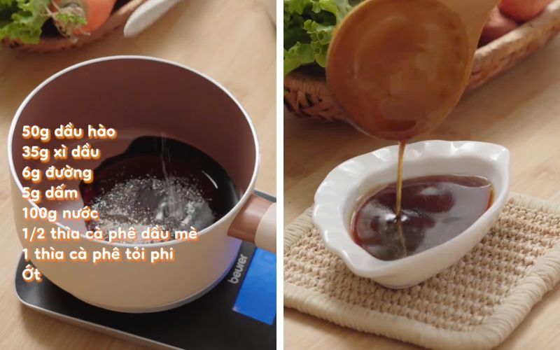 Sốt sệt nhẹ làm nổi bật vị béo của bánh