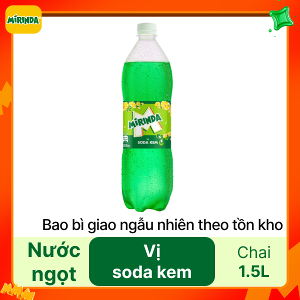 Nước ngọt Mirinda soda kem chai 1.5 lít
