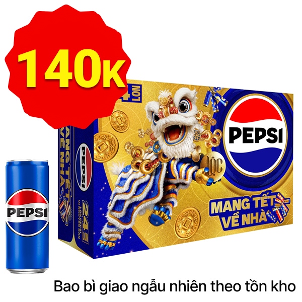 Thùng 24 lon Pepsi Sleek 235ml