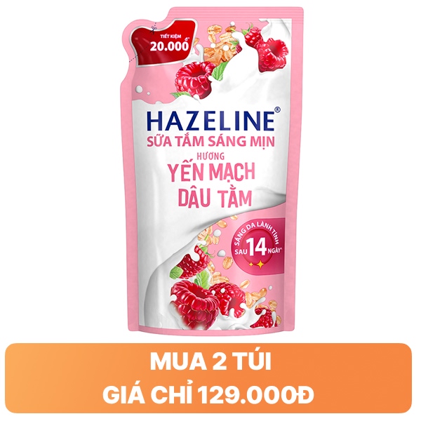 Sữa tắm Hazeline yến mạch dâu tằm 900g