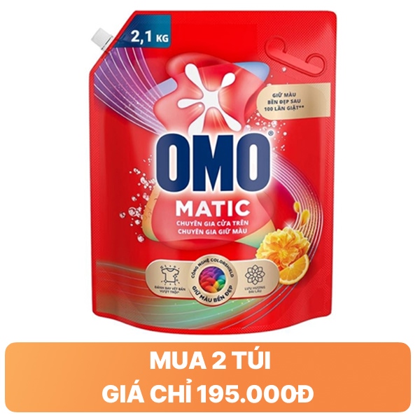 Nước giặt OMO chuyên gia giữ màu 2.1kg