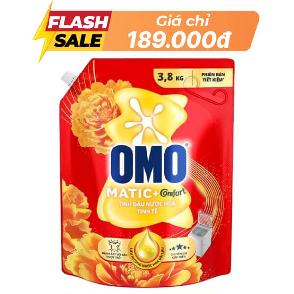 Nước giặt OMO Comfort hương tinh tế 3.8kg
