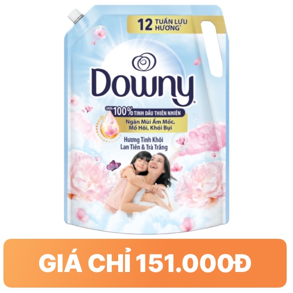 Nước xả Downy lan tiên & trà trắng 2.3 lít