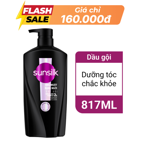 Dầu gội Sunsilk óng mượt rạng ngời 817ml