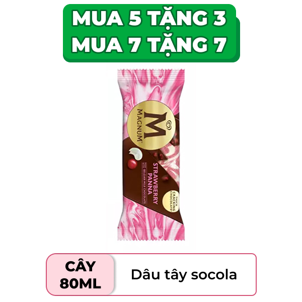 Kem dâu tây panna Magnum cây 63g