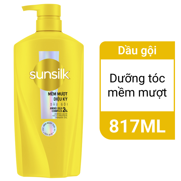 Dầu gội Sunsilk mềm mượt diệu kỳ 817ml
