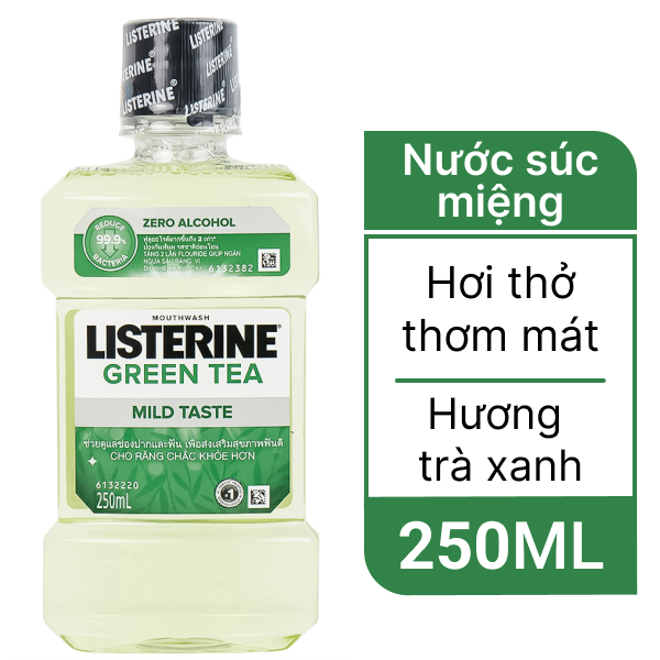 Nước súc miệng Listerine trà xanh 250ml
