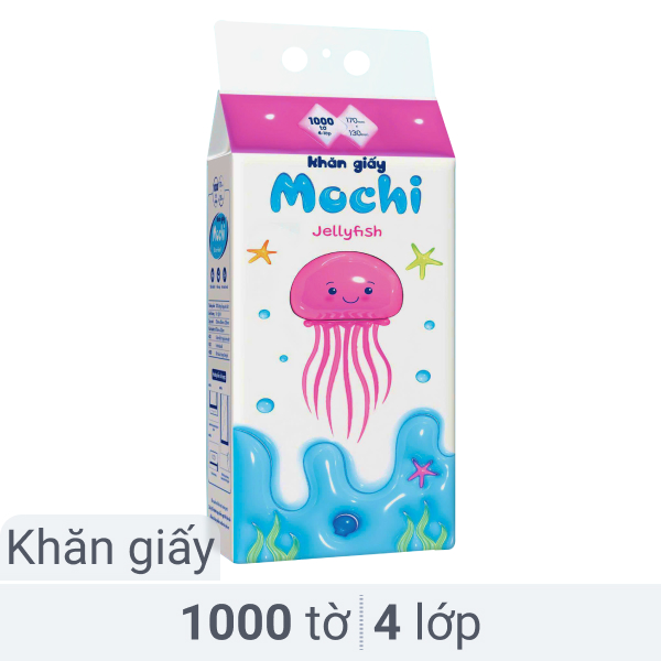 Giấy rút treo tường Mochi 4 lớp 1000 tờ