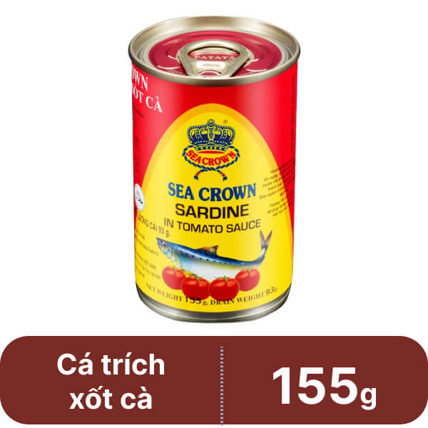 Cá trích sốt cà Sea Crown 155g
