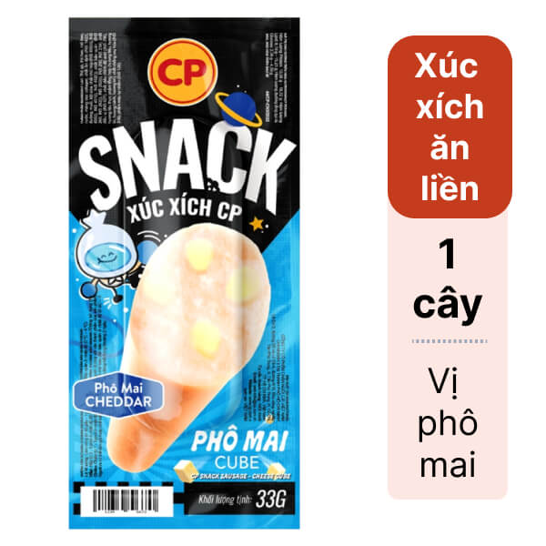 Snack xúc xích phô mai Cube C.P 33g