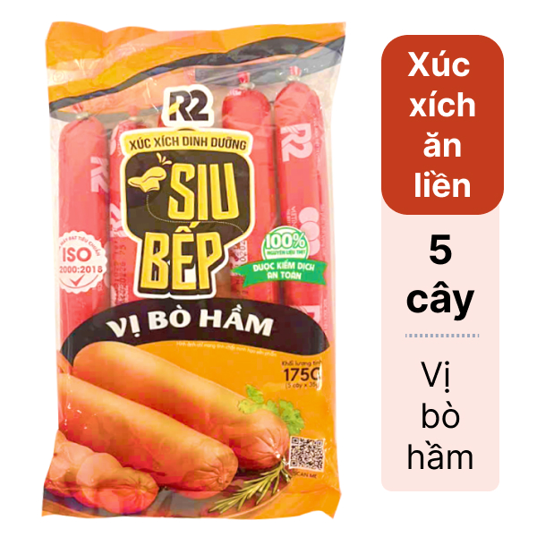 Xúc xích vị bò hầm Siu Bếp S2 Fun 175g