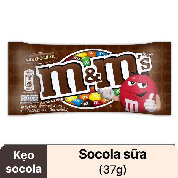 Kẹo socola sữa M&M's gói 37g