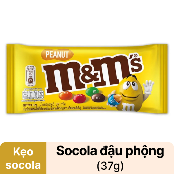 Kẹo socola nhân đậu phộng M&M's gói 37g