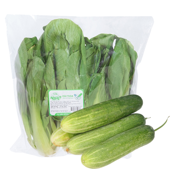 Combo tiết kiệm (Dưa leo 1kg + Cải thìa 300g)