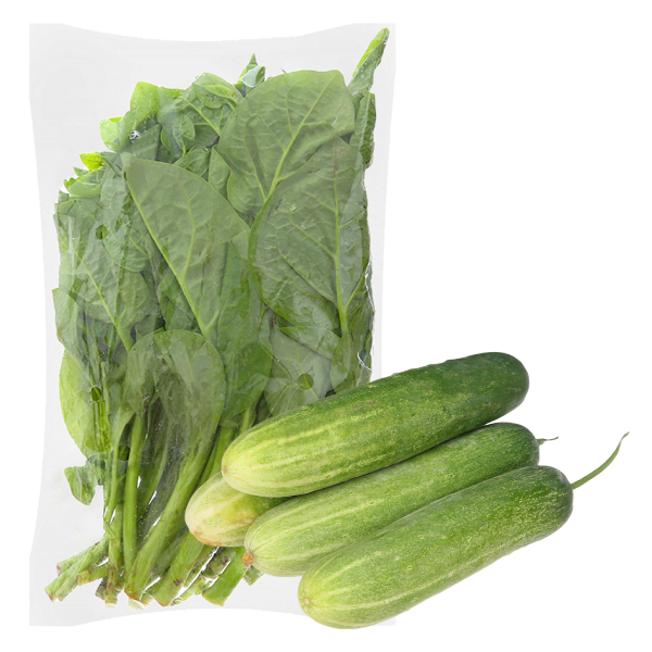 Combo tiết kiệm (Dưa leo 1kg + Rau mồng tơi 400g)