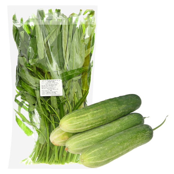 Combo tiết kiệm (Dưa leo 1kg + Rau muống hạt 400g)