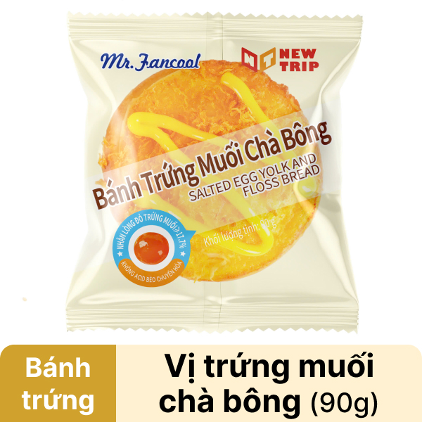 Bánh trứng muối chà bông Fancool gói 90g