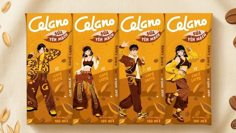 Thành phần trong Lốc 4 hộp sữa yến mạch vị cafe latte Celano 180ml